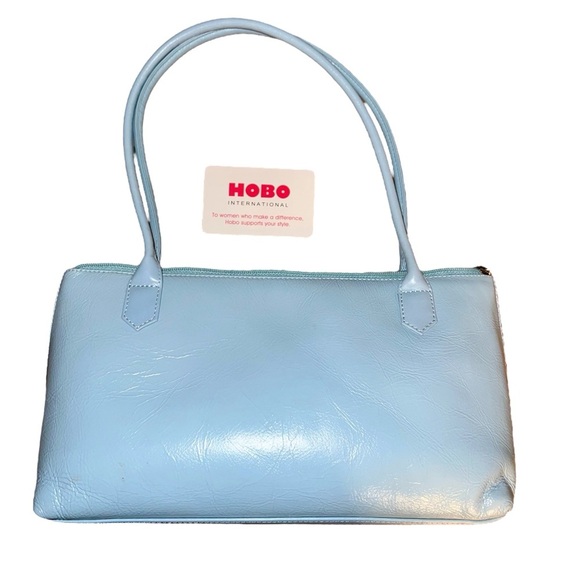 Hobo International purse Lt blue with yellow lining new - Picture 1 of 11